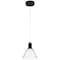 Access Lighting Port Nine Martini, Martini LED Pendant, Matte Black Finish, Seeded Glass 63140LEDD-MBL/SDG - alternate 1